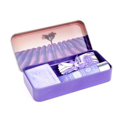 Esprit Provence Set krému na ruce, mýdla a pytlíčku - Strom v levandulovém poli,30ml+60g