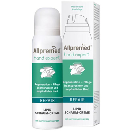 lipidova kremova pena allpremed hand expert repair s koznimi lipidy 100 ml