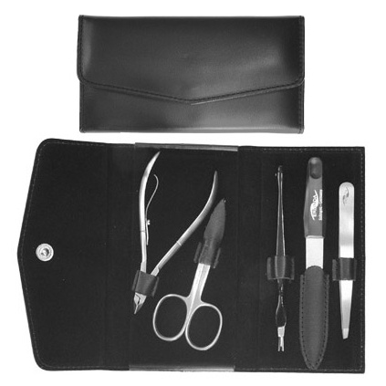 Erlinda Solingen Dámská kožená manikúra 00326 černá