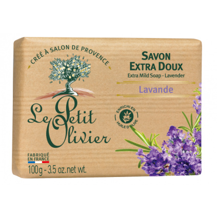 Le Petit Olivier Extra jemné mýdlo - Levandule, 100g