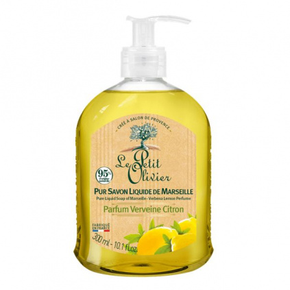 LE PETIT OLIVIER Pure Liquid Soap of Marseille - Verbena Lemon Perfume 300 ml