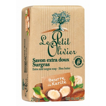 Le Petit Olivier Extra jemné mýdlo - Bambucké máslo, 250g