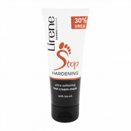 Lirene STOP Ultra změkčující krémová maska na nohy s 30 % UREY - 75 ml