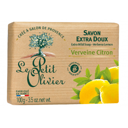 Le Petit Olivier Extra jemné mýdlo - Verbena a citrón, 100g