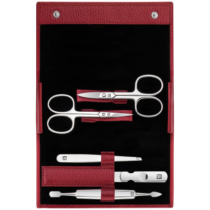 zwilling bt classic inox cervena kozena damska sada na manikuru 5dilna c 97374 otevrena