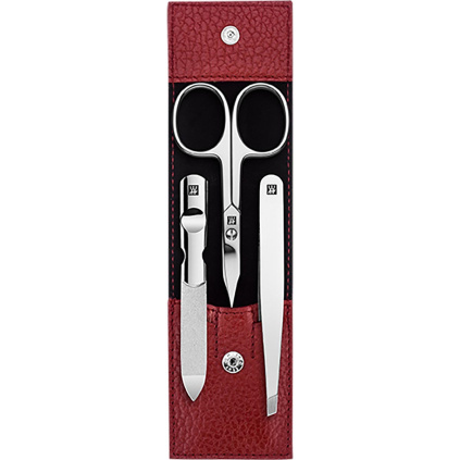 zwilling bt classic inox kozena sada na manikuru 3dilna cervena c 97684 otevrena