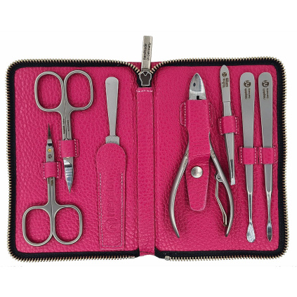 niegeloh solingen manikurova sada z hovezi kuze ruzova 7 ks ruzova nastroje nerezove otevrena