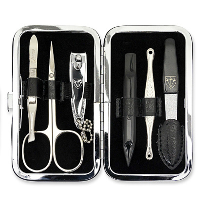 KELLERMANN cestovní sada na manikúru BL 7845 MC N černá lesk