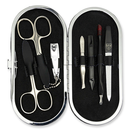 KELLERMANN dámská kožená sada na manikúru černá L 58324 F N