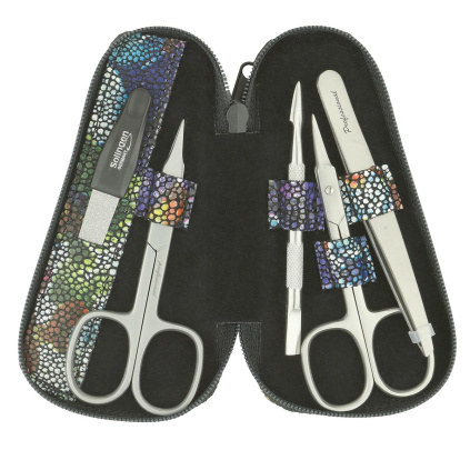 Dámská kožená manikúry 1174-86 květy