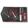 CREDO SOLINGEN Manikúrní sada Fire, 5dílná s kleštěmi na kůžičku č. 83520