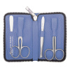 erbe solingen manikurni pouzdro 9339 inox modre na zip kolekce piemont limitovana edice 4 dily otevreny