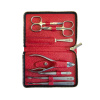 niegeloh solingen manikurova sada z hovezi kuze 7 ks cerna nastroje topinox 82058
