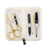 KELLERMANN cestovní sada na manikúru BL 7407 PG bílá - VYŘAZENO Z PRODEJE