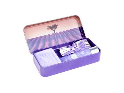 Esprit Provence Set krému na ruce, mýdla a pytlíčku - Strom v levandulovém poli,30ml+60g