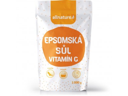 allnature epsomska sul vitamin c 1000 g vase manikury