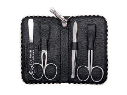 erbe solingen manikura 9289 kapesni pouzdro inox cerne na zip 4dilne otevrene