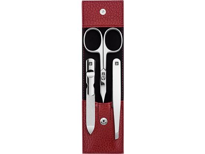 zwilling bt classic inox kozena sada na manikuru 3dilna cervena c 97684 otevrena