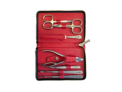 niegeloh solingen manikurova sada z hovezi kuze 7 ks cerna nastroje topinox 82058