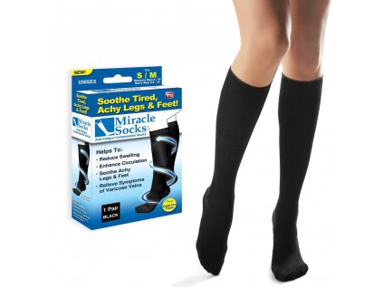 kompresni ponozky podkolenky stahujici krecove zily otekle nohy otoky 2 Pairs of Unisex Anti Fatigue Compression Socks 1 1