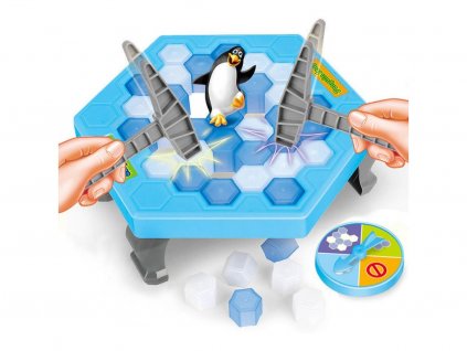 penguin trap hra pro deti zábavna společenská hra pro celou rodinu zachraň tučňáka tučňáci hra s tučňákem brno skladem čr