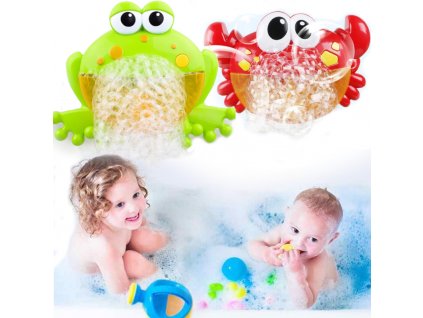 bublinovač bublinkovač vyrobnik bublin bublinky krab žába žabička do vany pro děti hračka zábava brno skladem levně
