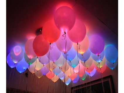 led svitici balonky na vzduch helium led balonky party oslava narozenin narozeniny svitici balonek led light balloon