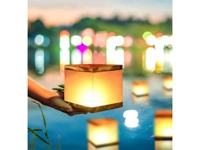 plovoucí lucerna lampion kostka na vodu vodni svicka romantika na svatbu na narozeniny dekorace ozdoba lampion