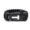 naramek preziti paracord lano parracord naramek pansky damsky unisex cerny army zeleny sedy s kresadlem kresadlo vojensky pro vojaky pro turisty horolezce