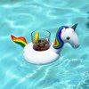 jednorozec plamenak drzak na napoje na plechovky do bazenu leto letni nafukovaci nafukovacka flamingo floating holder can drink pool summer unicorn