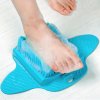 kartáč na mytí nohou chodidel na nohy do vany do sprchy koupelny umyvani cisteni zdravi plisen Plastic Bath Shoe Pumice Stone Foot Scrubber Shower Brush Massager Slippers for Feet Bathroom Products Foot.jpg q50