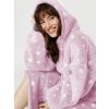 hoodie blanket svitici mikina deka magic ve tme  ruzova mikina hoodie