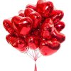 foliove balonky srdce 10 ks zamilovane na valentyna