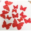 3d motyl motylci na ze na stenu na magnet nalepovaci samolepici magneticky barevny motyl cerny fialovy cerveny dekorace ozdoba samolepka