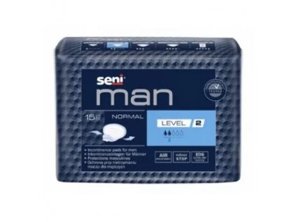 SENI Man normal level 2 inkontinenční vložky pro muže 15 kusů
