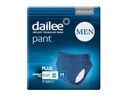 Dailee Pants Premium Plus Men M Blue 15 ks