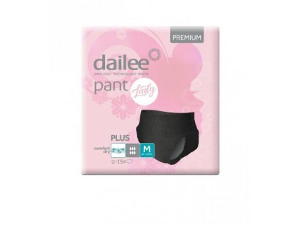 Dailee Pants Premium Plus Lady M Black 15 ks