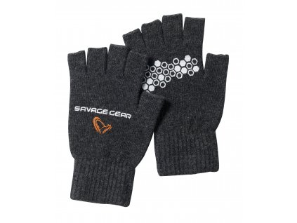 Rukavice pletené Savage Gear dark grey M