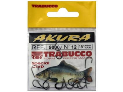 Háček Trabucco Akura REF 9000, vel. 1/0, 15 ks