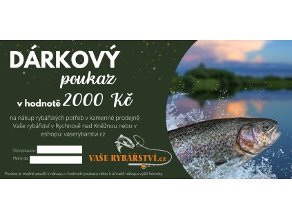 Dárkový poukaz eshop 2000