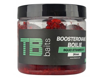 3766 boilie boostrovane tb baits squid strawberry 16 mm 120 g