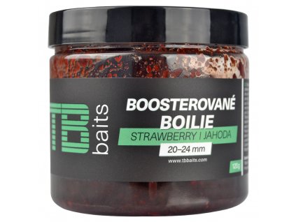 3772 boilie boostrovane tb baits strawberry 20 24 mm 120 g