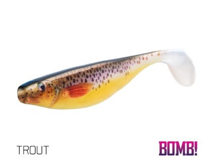4177 6 gumova nastraha delphin bomb hypno 3d trout 17 cm