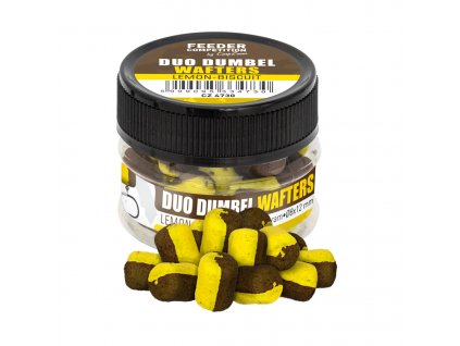 Nástraha Duo Dumbels Wafters, CSV 15 g, 8 x 12 mm, Lemon-Biscuit