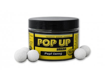 Nástraha Pop Up Boilies CSV, Pepř černý, vel. 12 mm, 40 g