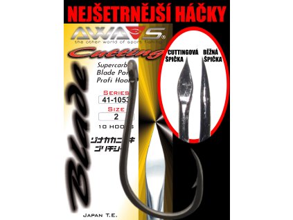 Háček AWA-S, Cutting Supercarbon serie 41-1053, vel. 2, 10 ks