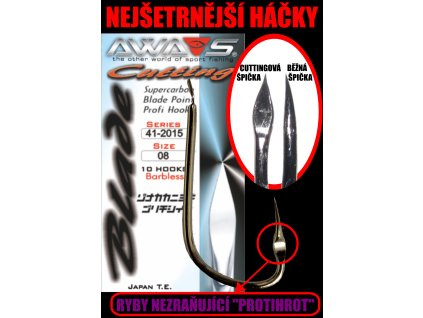 Háček AWA-S, Cutting Supercarbon serie 41-2015, vel. 6, 10 ks