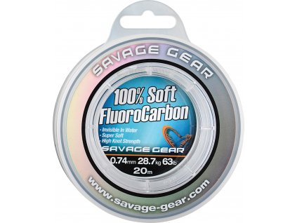 Vlasec Savage Gear, Fluorocarbon super soft 0,49 mm, 15,2 kg, 35 m
