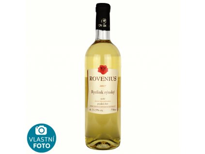 Ryzlink rýnský pozdní sběr 2017 - 0,75 l - vinařství Rovenius
