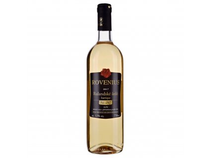 Rulandské šedé pozdní sběr barrique 2017 - 0,75 l - vinařství Rovenius